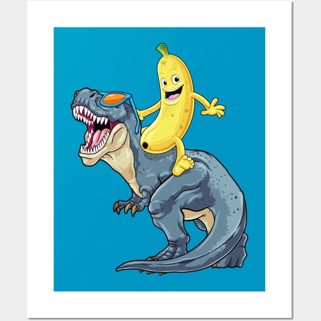 Banana-Rex: The Ultimate Duo Wall Art by GoshWow 